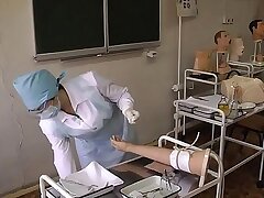 nurse in the treatment room