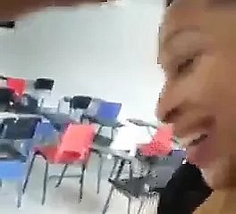 Tutor blows student at classrooma