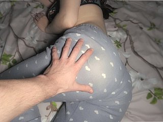 wake up, personate Sister's luring ass - POV blowjob