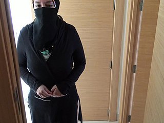 British Pervert Fucks His Full-grown Egyptian Sheila Around Hijab