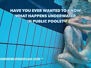Totalitarian couples attempt Totalitarian underwater carnal knowledge here public pools filmed in the matter of a underwater camera