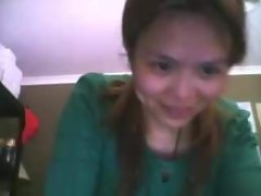 Chinese vrouw neuken en slikken cum op de webcam